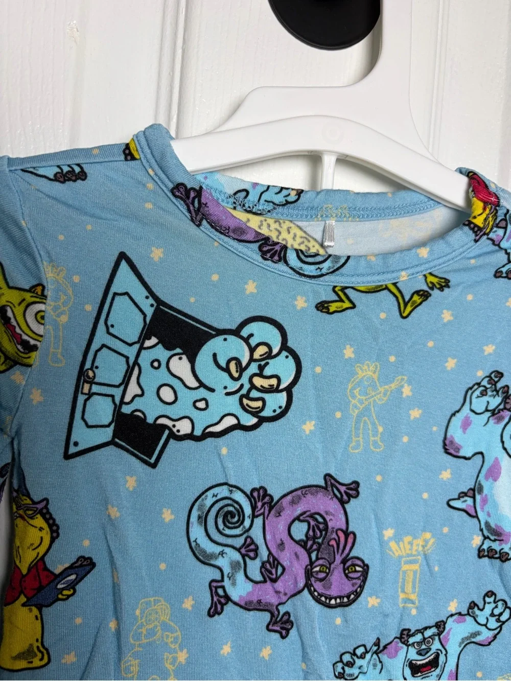 Posh Peanut Disney Monsters Inc 2 Piece Pajama Set 6-12M Blue
